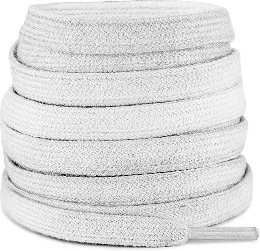 Platte vuile look katoenen schoenveters voor sneakers en sportschoenen