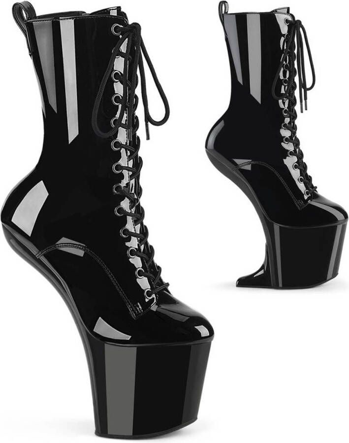 Pleaser CRAZE-1040 Plateau Laarzen Paaldans schoenen 36 Shoes Zwart
