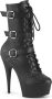 Pleaser DELIGHT-1043 Plateau Laarzen 40 Shoes Zwart - Thumbnail 1