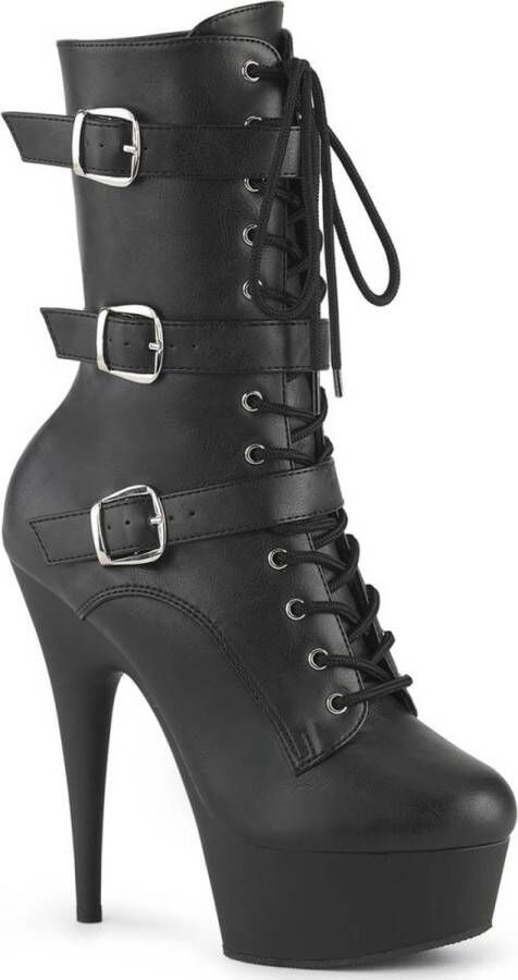 Pleaser DELIGHT-1043 Plateau Laarzen 41 Shoes Zwart