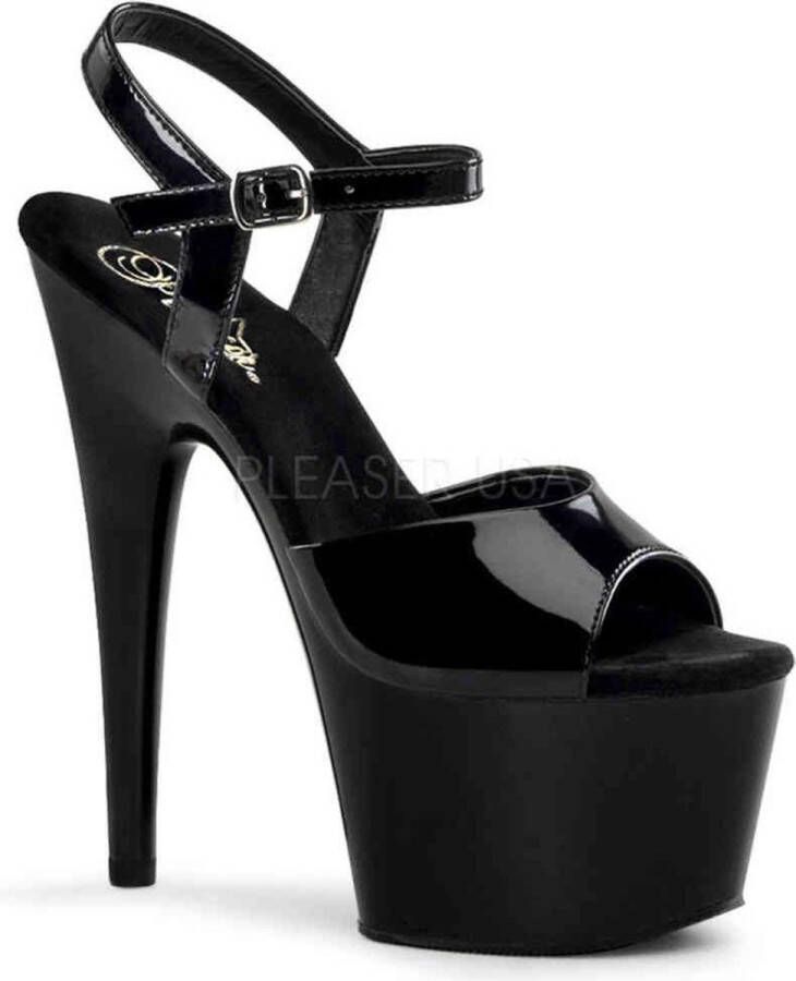 Pleaser ADORE-709 Sandaal met enkelband Paaldans schoenen Paaldans schoenen 44 Shoes Zwart - Foto 1