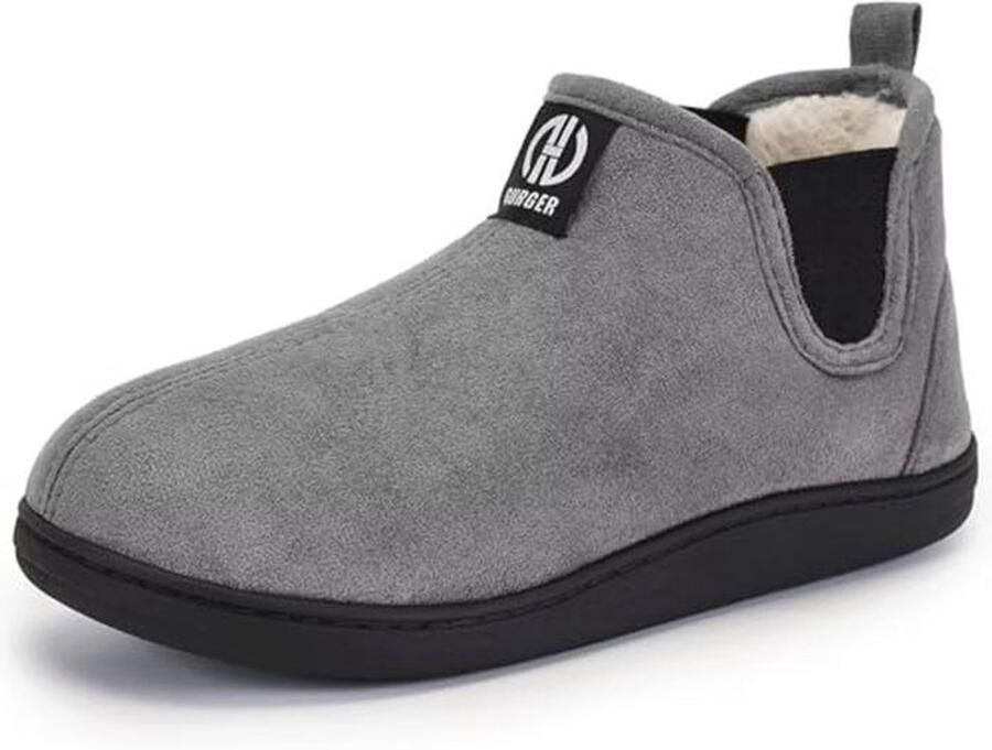 Pluche Gevoerde Pantoffels Unisex Comfortabele Chelsea Boots voor Binnen
