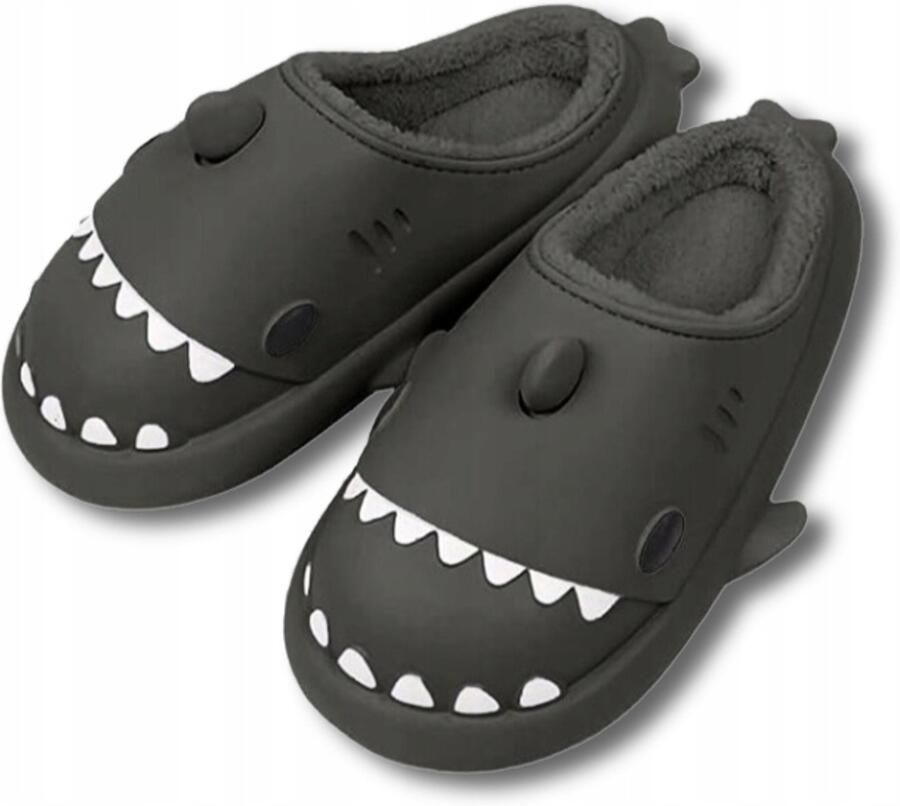 Pluche pantoffels haai