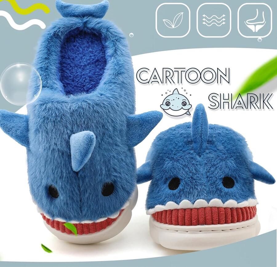 Pluche Pantoffels Voor en Warme Gevoerde Sloffen Cartoon Slippers