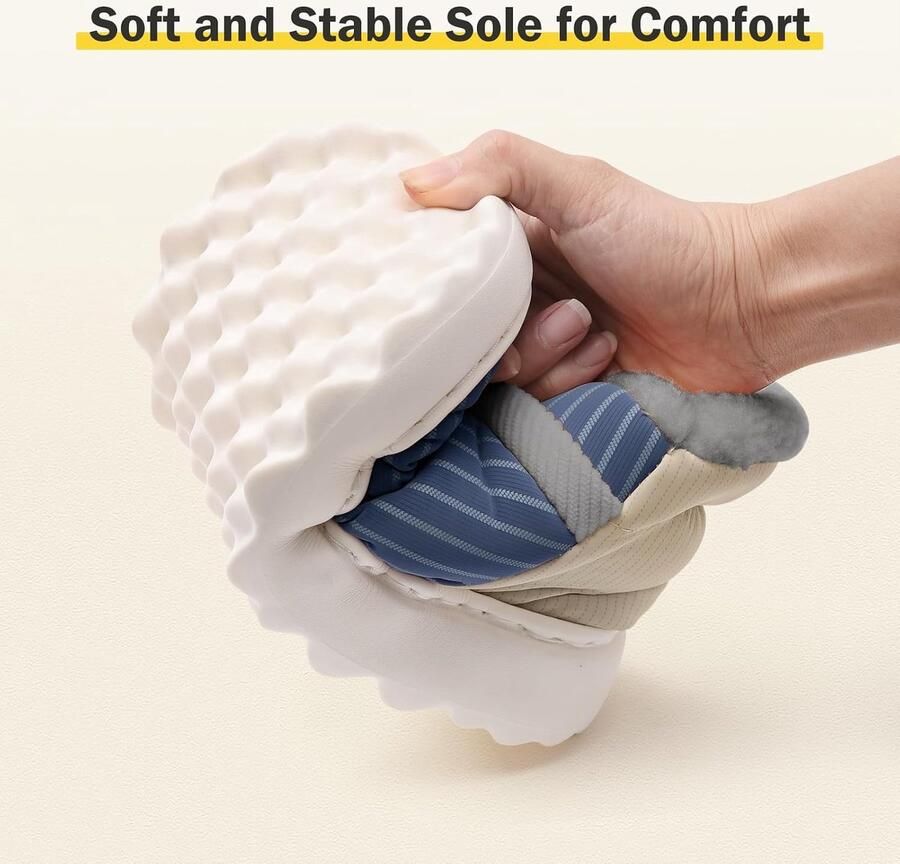 Pluche pantoffels voor en winter waterdicht dikke pluche pantoffels uniseks antislip voor binnen en buiten