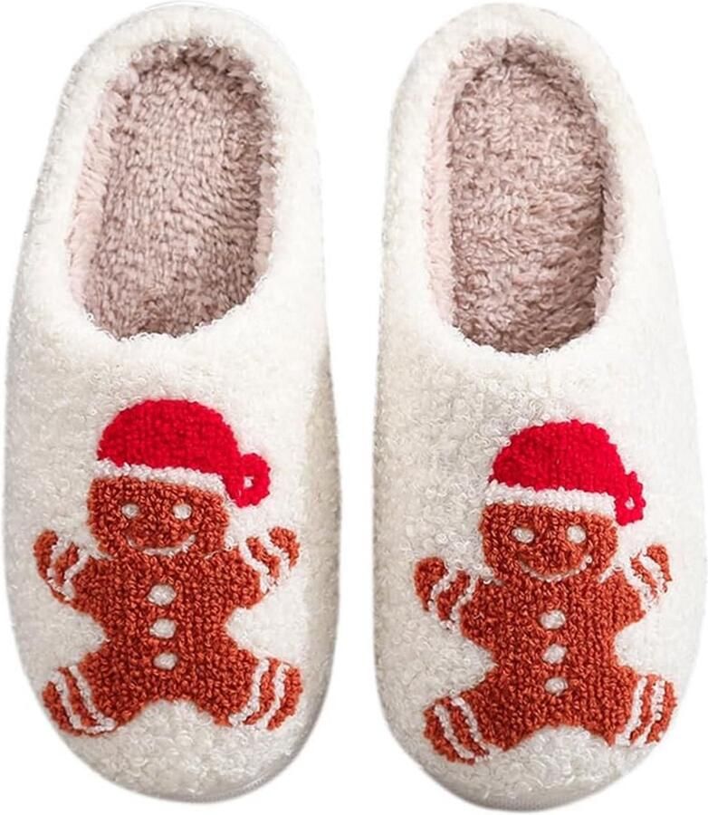 Pluche Pompoen Pantoffels met Traagschuim voor en Warme Huis- en Winterslofjes