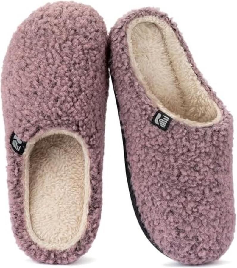 Pluche Retreat Sherpa Fleece Klomp Slipper voor Dames