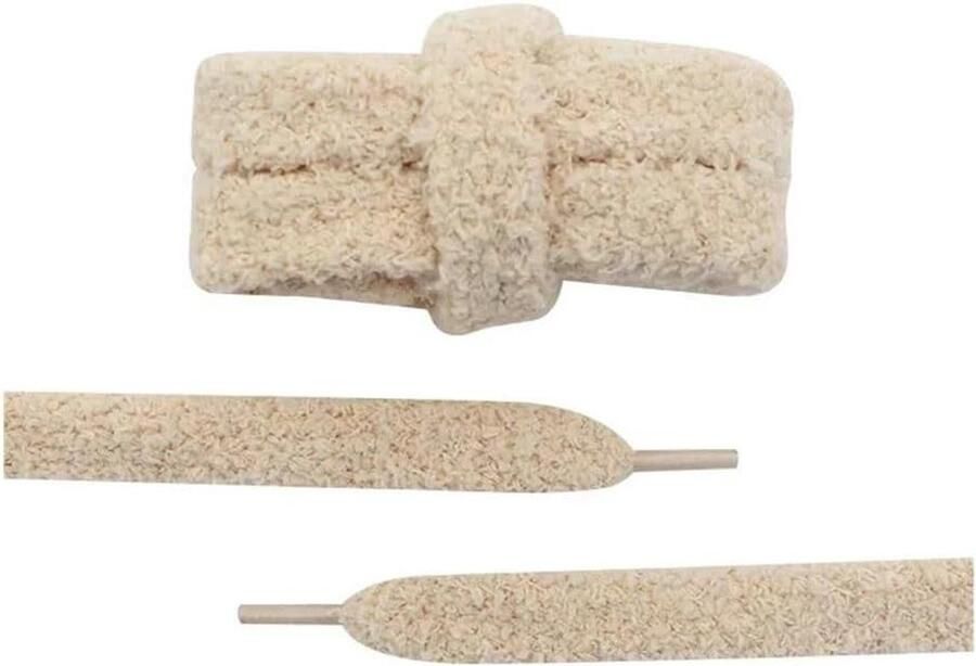 Pluche Schoenlaces Dikke Veters Schoenen Personaliseren Extra Breed Ontwerp Khaki
