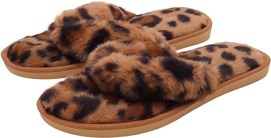 Pluche slippers bont pantoletten dames flip flops met pluche vrouwen