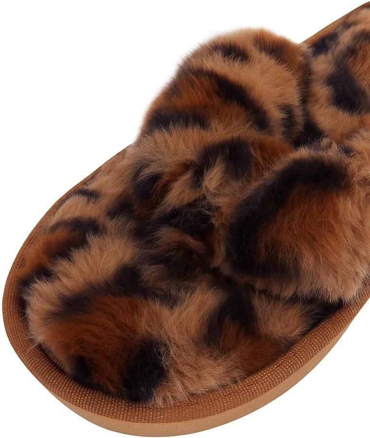 Pluche slippers bont pantoletten dames flip flops met pluche vrouwen