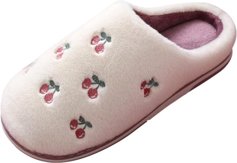 Pluche Slippers voor Dames Warme en Comfortabele Huisschoenen voor Binnen en Buiten