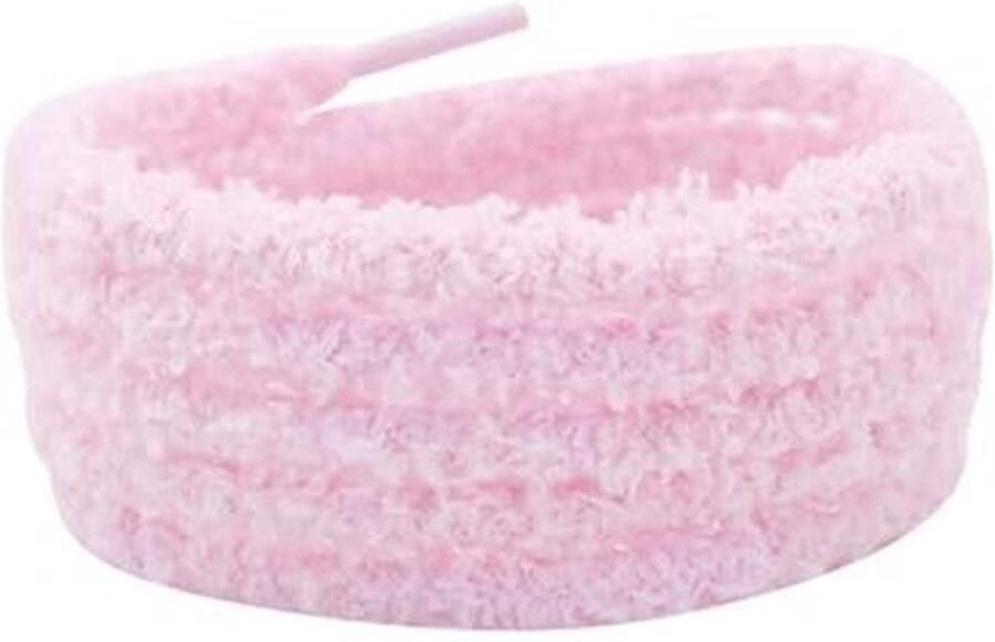 Pluche veters 2 paar 8 mm ronde fuzzy veters voor sneakers en schoenen