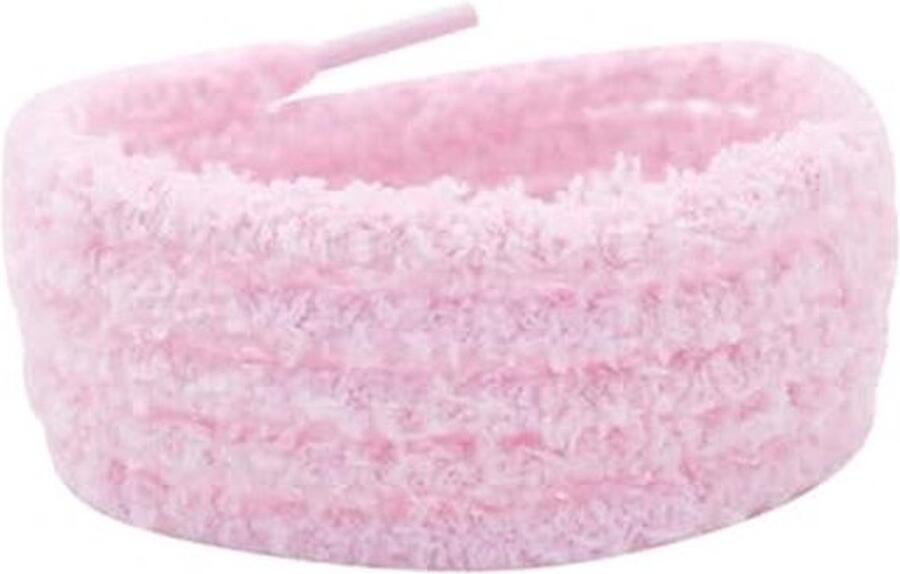 Pluche veters 2 paar 8 mm ronde fuzzy veters voor sneakers en schoenen