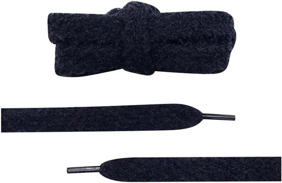 Pluche Veters Dikke Veters Schoenen Versieren Zachte Pluche Stof 15mm Breed Meerdere Kleuren