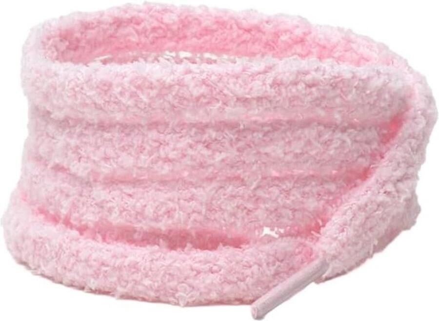Pluche Veters Vervangende Schoenveters Schoenen Opfrissen Scheurvast Materiaal Roze