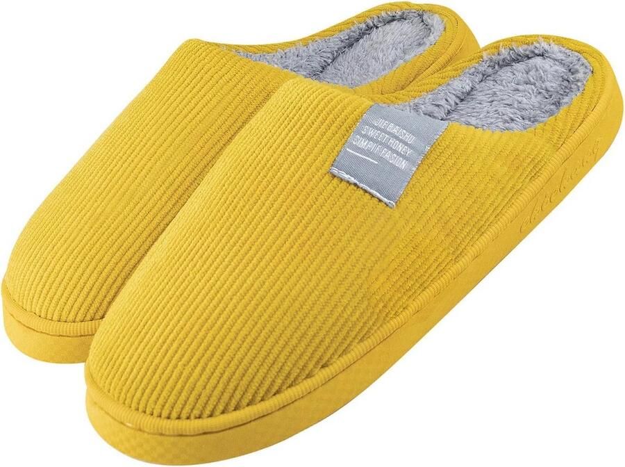 Pluche Zachte Slippers voor en Warme Antislip Pantoffels voor Binnen en Buiten