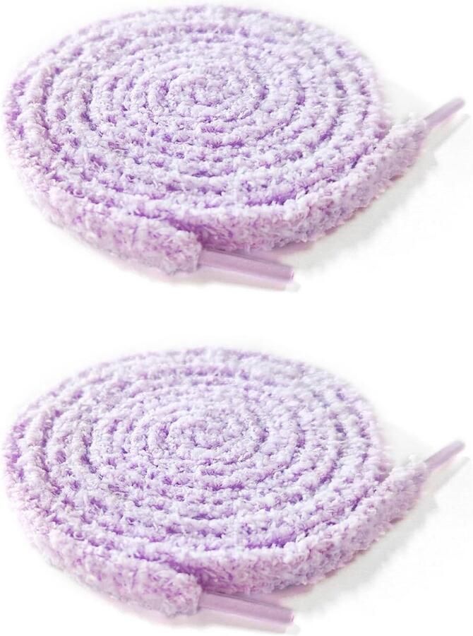 Pluizige Brede Schoenveters voor Sneakers en Casual Schoenen