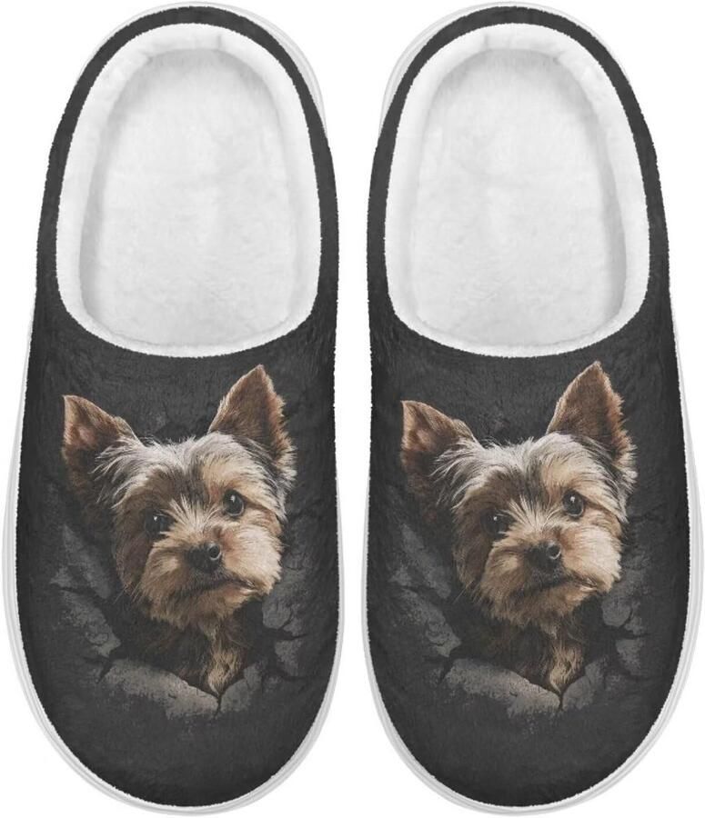 Pluizige Pantoffels voor en Comfortabele Huisschoenen met Antislipzool