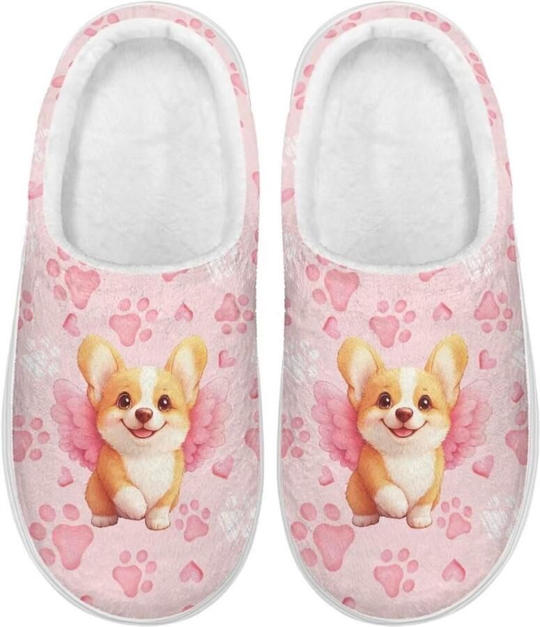 Pluizige Pantoffels voor en met Antislipzool voor Binnen en Buiten