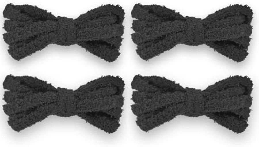 Pluizige Veters 2 Paar Dikke Platte Pluche Veters voor Vrijetijdsschoenen