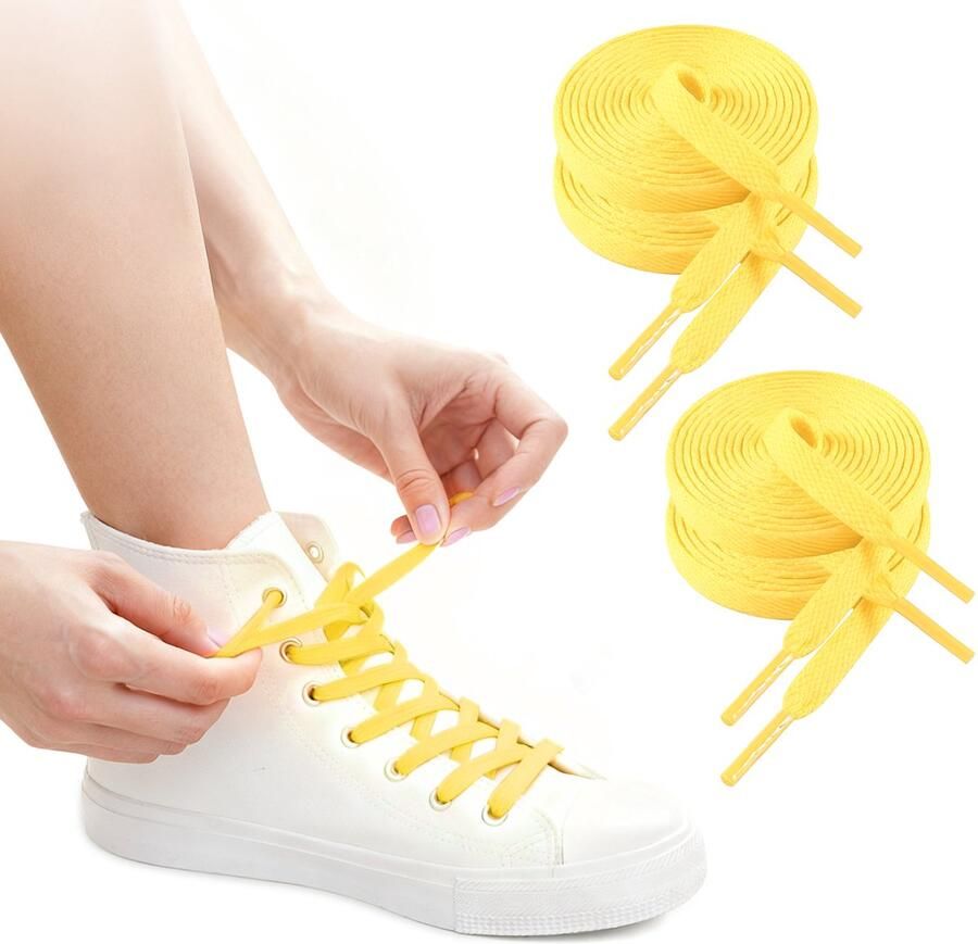 Polyester platte sneaker veters 8mm breed 4 veters sneakerveters hoogwaardige sportveters reserveonderdelen voor sportveters canvas witte schoenen sport en casualschoenveters