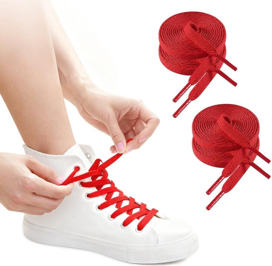 Polyester platte sneaker veters 8mm breed 4 veters sneakerveters hoogwaardige sportveters reserveonderdelen voor sportveters canvas witte schoenen sport en casualschoenveters