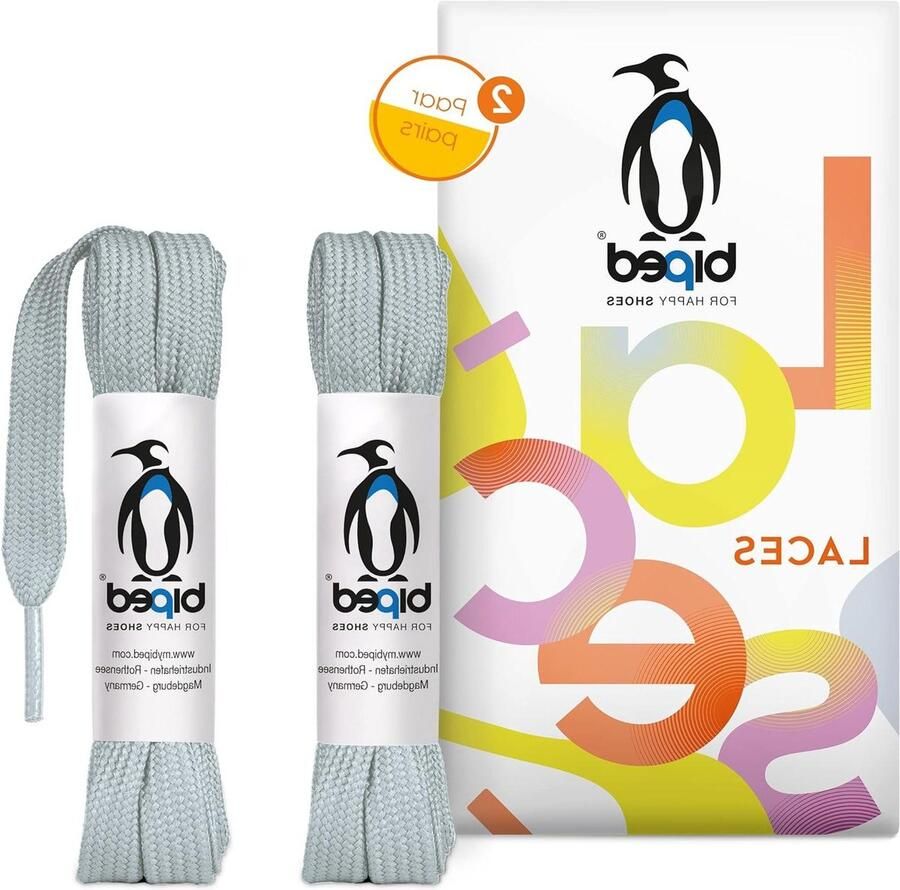 Polyester Veters Platte Schoenveters Schoenen Vernieuwen Scheurbestendig en Wasbaar Grijs