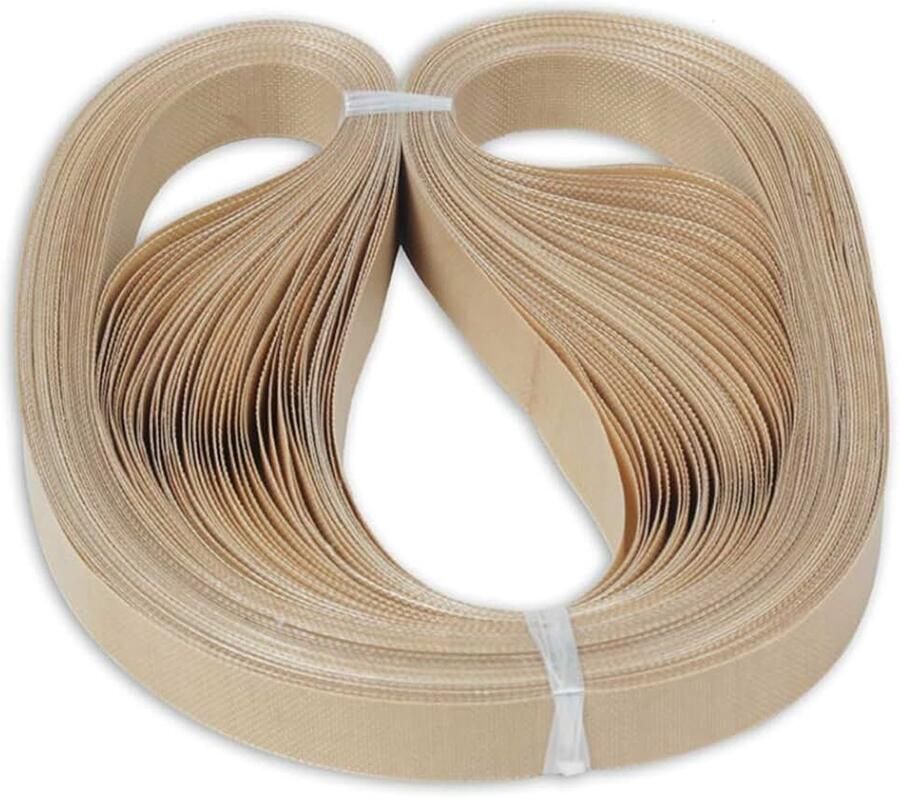 Polytef teflon riem voor afsluitmachine continue band sealer plastic band film bag sealer strepen 50 stuks 750x15x0.2mm