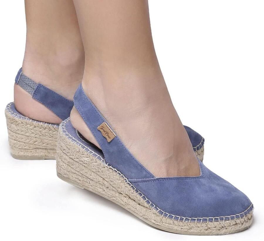 Pons Betty-A -Toni Pons women's wedge espadrille made of suede