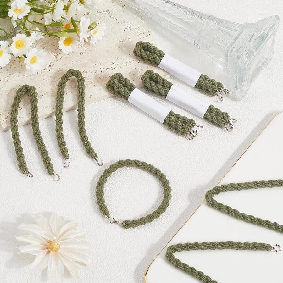 Premium Elastische Boot Bandjes 16 Stuks Legergroen Militaire Boot Bands Kousenbanden Legging Touw Metalen Haken Leger Politie Training Wandelen Fietsen Outdoor Sport