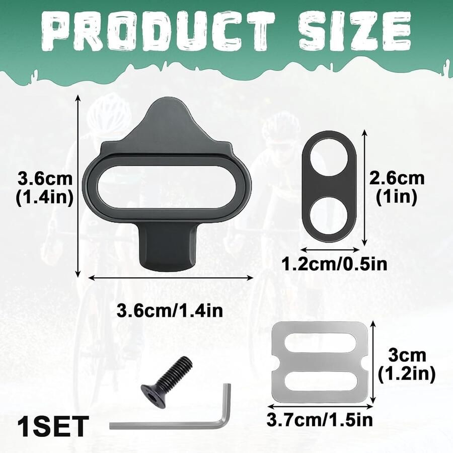 Premium fietsschoenen converter set met cleats en pedalen compatibel met Shi o SPD voor racefietsen en MTB ideaal voor binnen fietsen