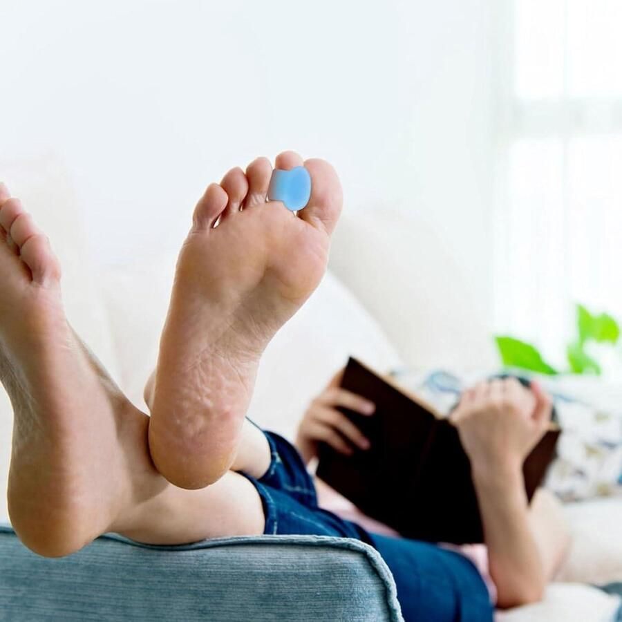 Allecto Plus Teenslippers voor teenbescherming en drukverlichting set van 4 paren