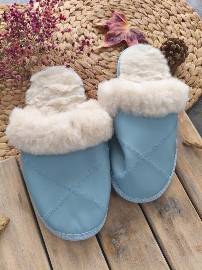 Premium Wollen Pantoffels met Luxe Tapestry Stof Antislip Handgemaakt sloffen Comfort