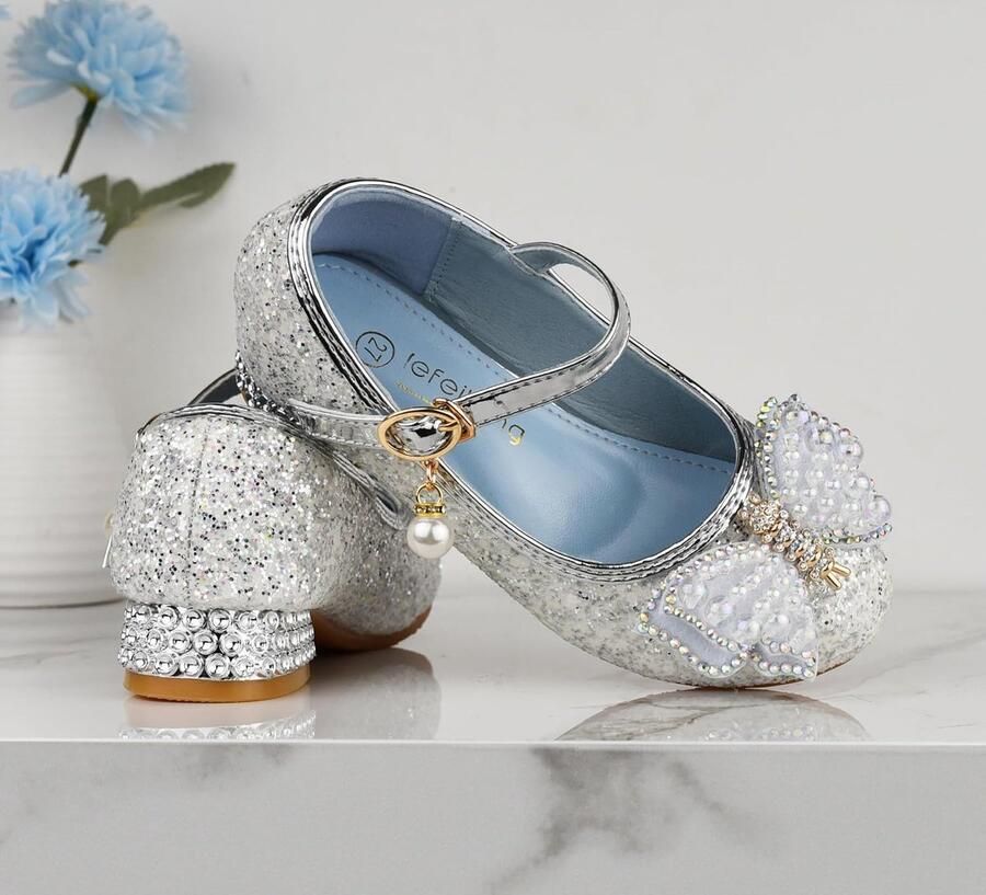 Prinsessenschoenen Elegante Glitter Pailletten Schoenen voor Kostuums Feesten Bruiloften