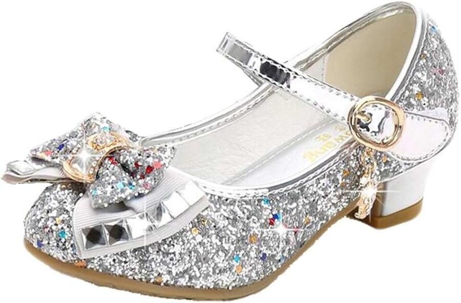 Prinsessenschoenen met pailletten antislip dansschoenen met hakken voor meisjes kinderschoenen voor feest verjaardag bruiloft