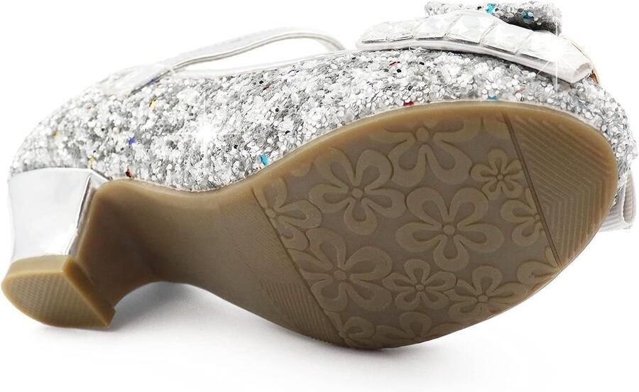 Prinsessenschoenen met pailletten antislip dansschoenen met hakken voor meisjes kinderschoenen voor feest verjaardag bruiloft