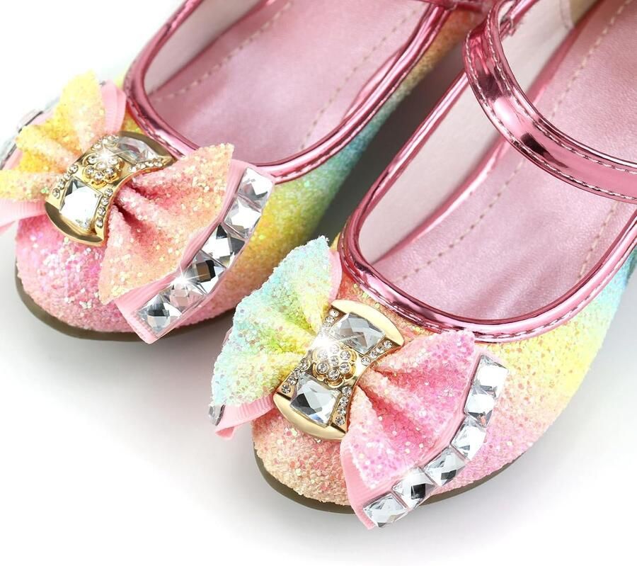 Prinsessenschoenen met pailletten antislip dansschoenen met hakken voor meisjes kinderschoenen voor feest verjaardag bruiloft