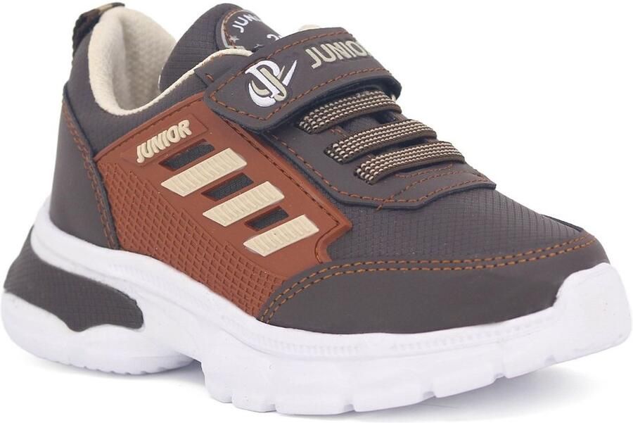 Pro Junior Sportschoenen Jongens Jongensschoenen Klittenband Bruin Beige