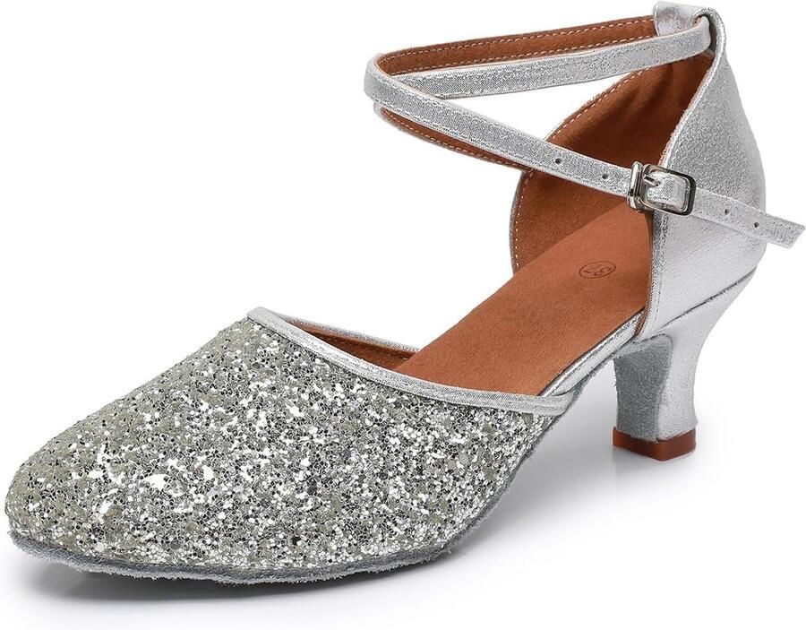 Professionele dansschoenen dames leren voor ballroom en salsa dansen ShopVlot