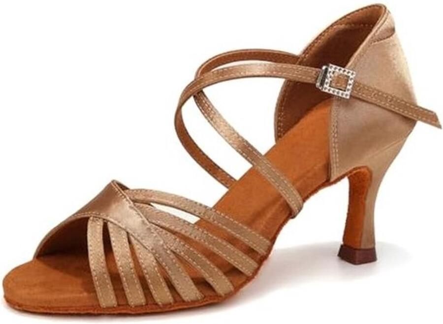 Professionele dansschoenen voor dames met open teen Tango ballroom en salsa