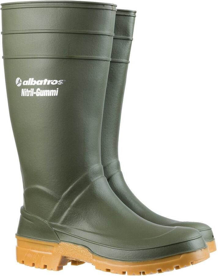 Professionele Groene Nitrilrubber Werklaarzen Antislip