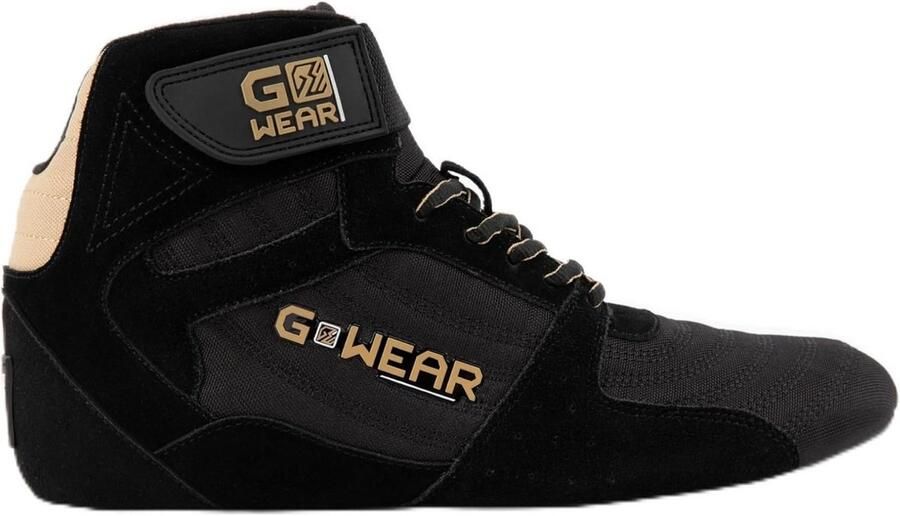 Professionele High Top Sportschoenen Unisex voor Fitness en Bodybuilding Zwart Goud