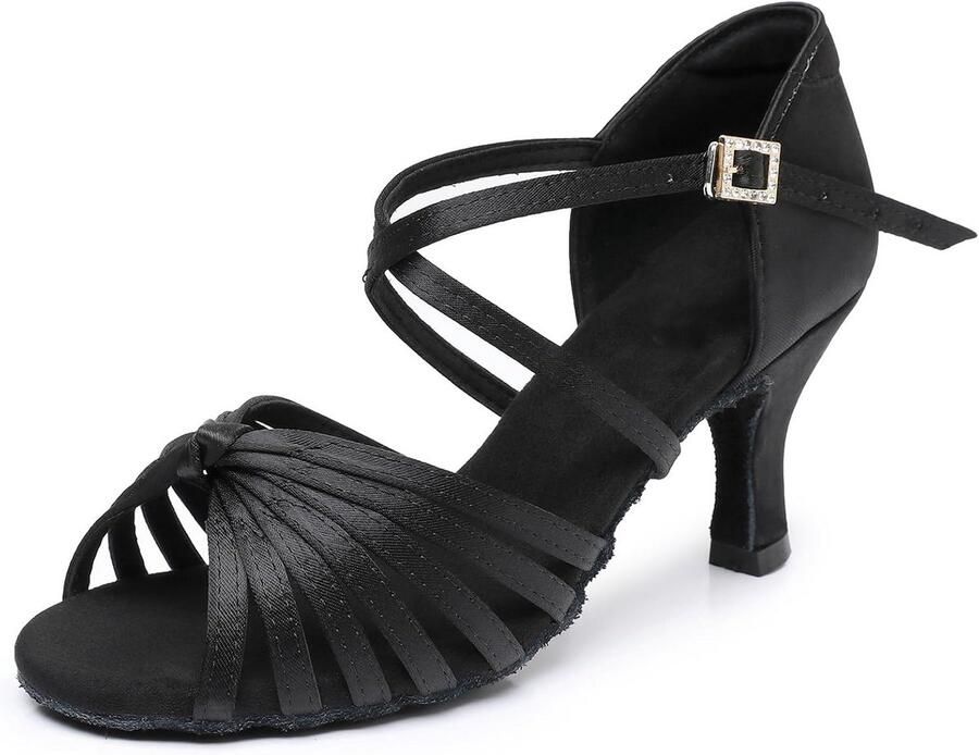 Professionele Latijnse Dansschoenen voor Dames Salsa Ballroom Praktijk- en Prestatiemodellen met 5 of Hak