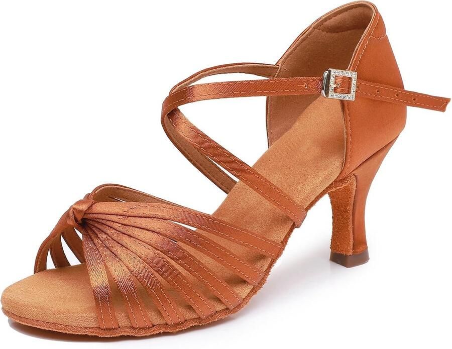 Professionele Latijnse Dansschoenen voor Dames Salsa & Ballroom Keuze uit 5 of Hak