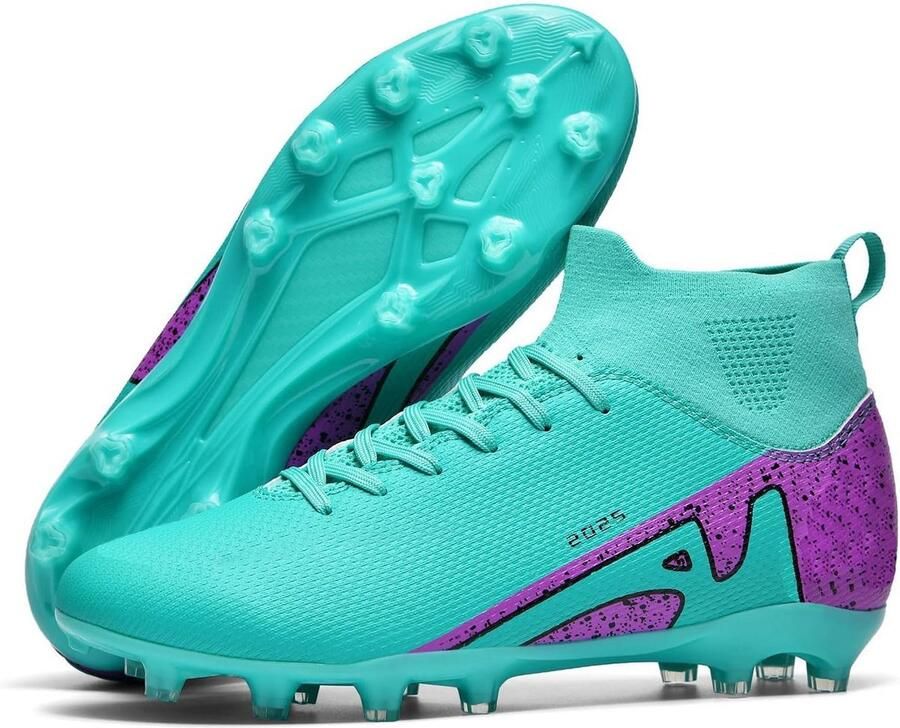 Professionele Voetbalschoenen Heren en Jongens met Spikes en Hoge Schach