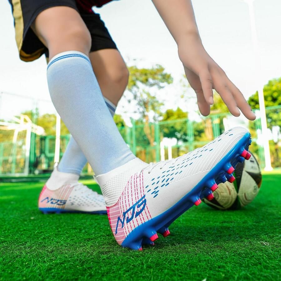 Professionele Voetbalschoenen Heren Hoge Band Sportschoenen voor Kunstgras en Wedstrijden