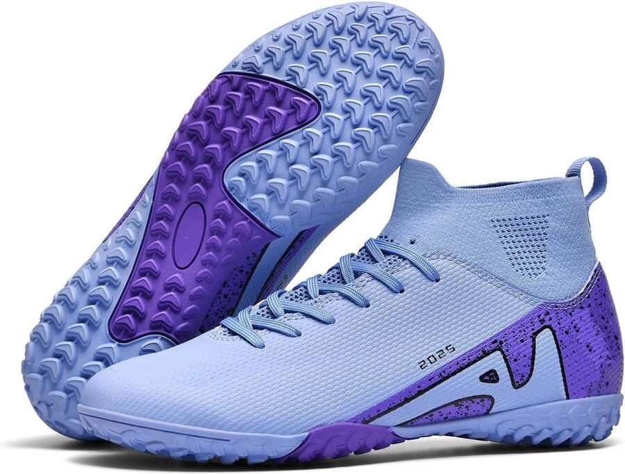 Professionele voetbalschoenen voor heren en jongens met noppen en hoge schacht