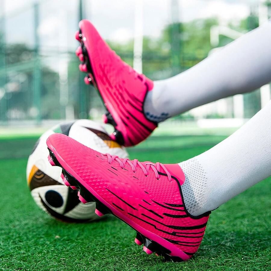 Professionele voetbalschoenen voor heren met hoge noppen voor gras en zaal