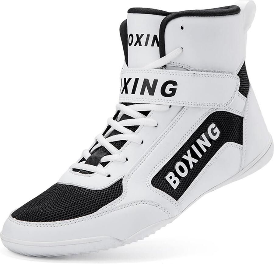 Professionele Worstelschoenen Heren Anti-slip High Top Sportschoenen voor Gewichtheffen en Fitness