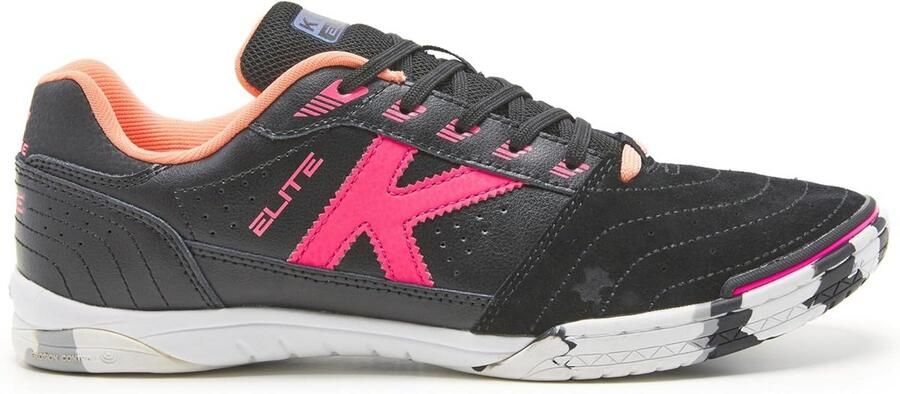 Professionele Zaalvoetbalschoenen Zwart Fuchsia Non-Marking Rubberen Zool